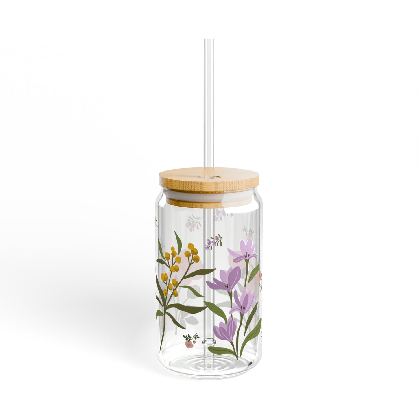 Botanical Bliss Glass Tumbler