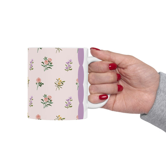 Wildflower Sprig Ceramic Mug