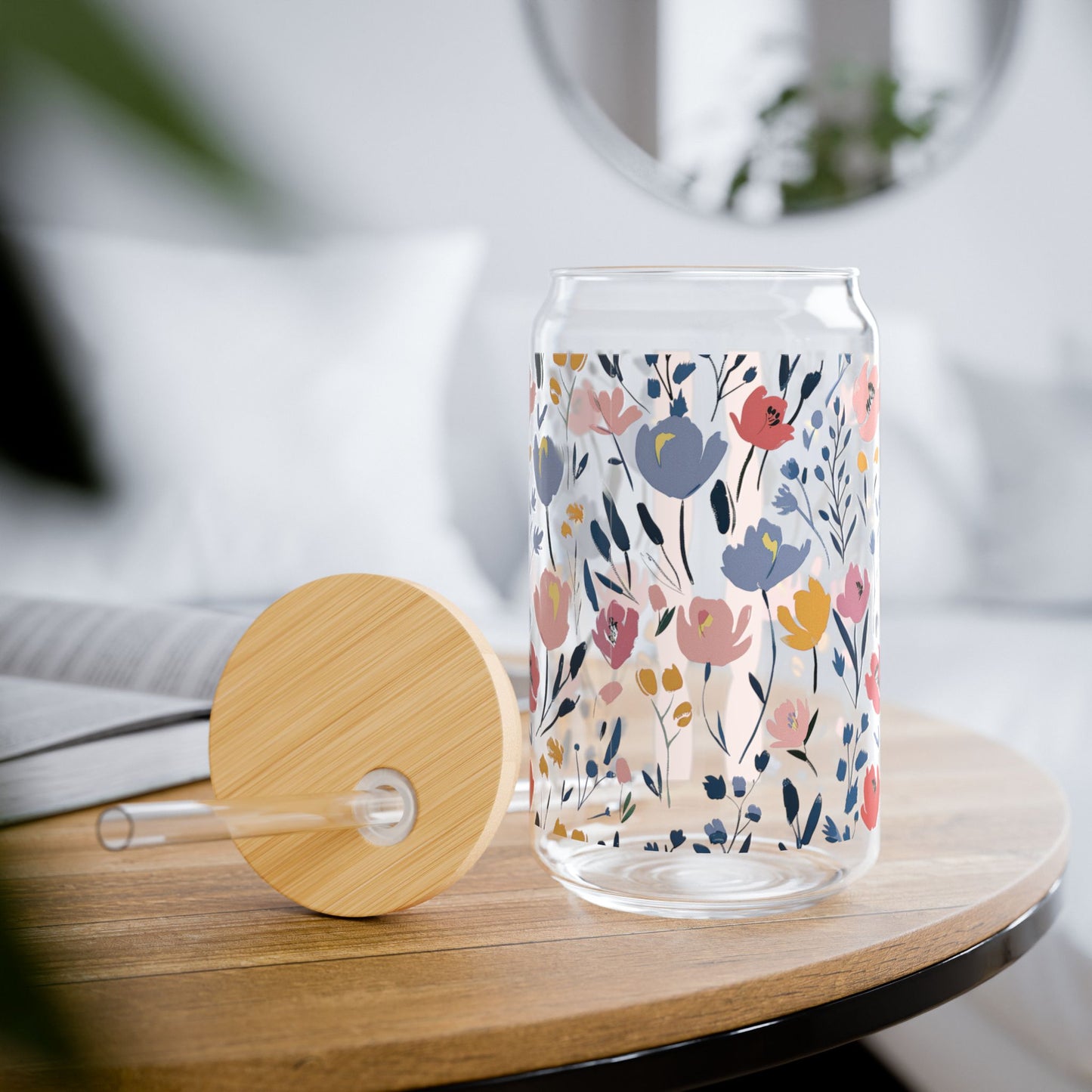 Petals & Poetry Glass Tumbler