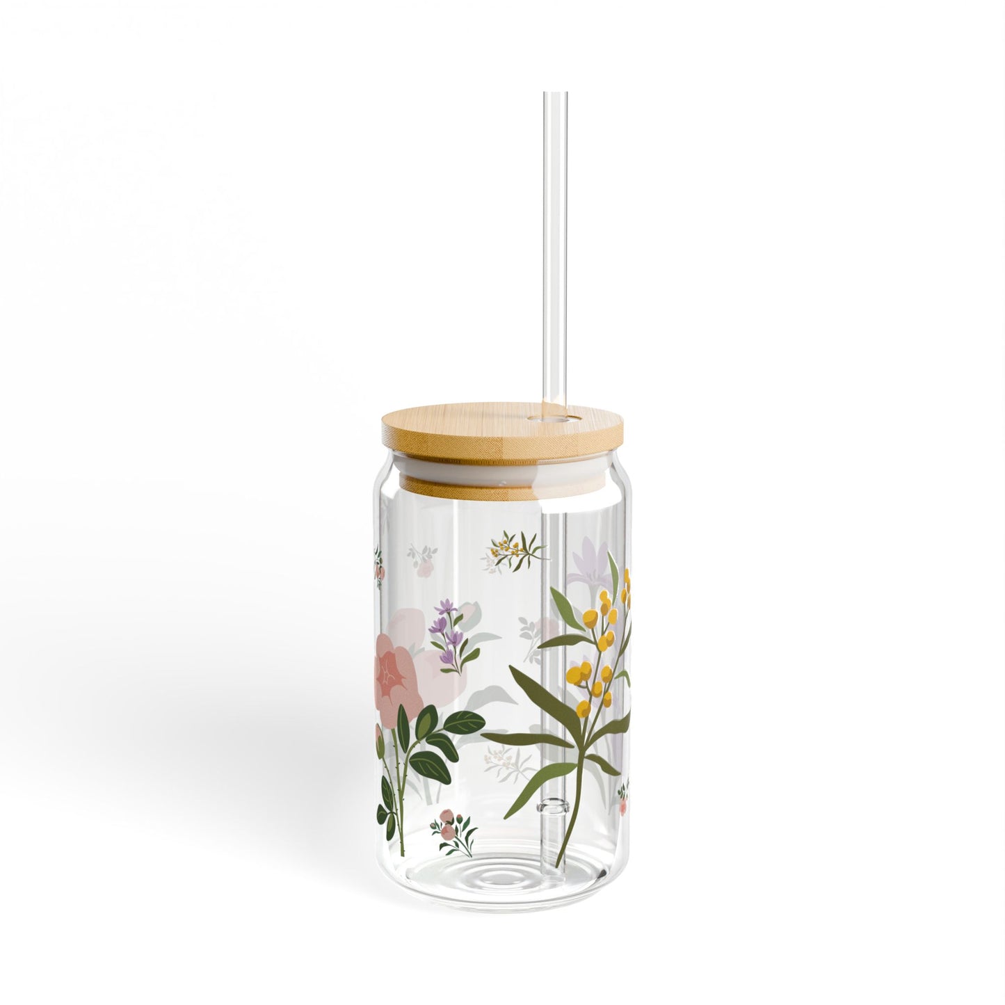 Botanical Bliss Glass Tumbler