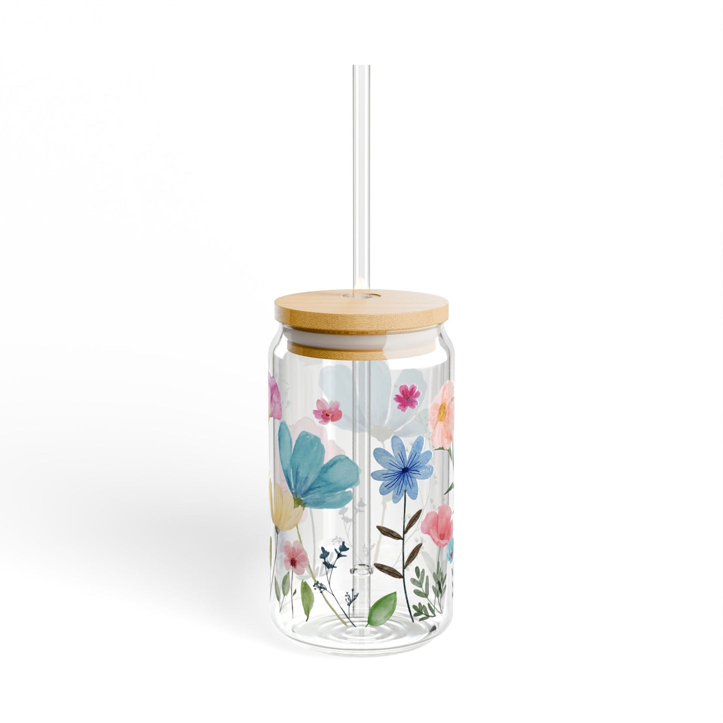 Watercolor Glass Tumbler