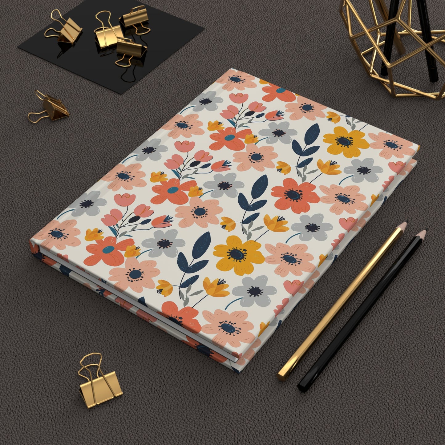 Rustic Blossom Hardcover Journal