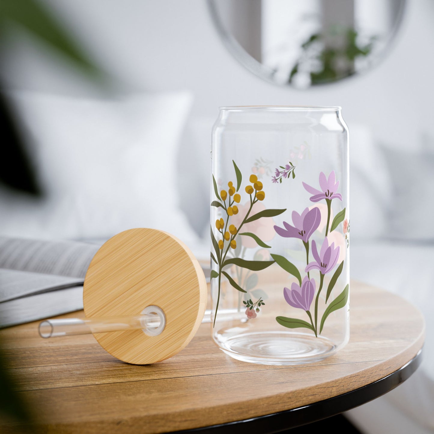 Botanical Bliss Glass Tumbler