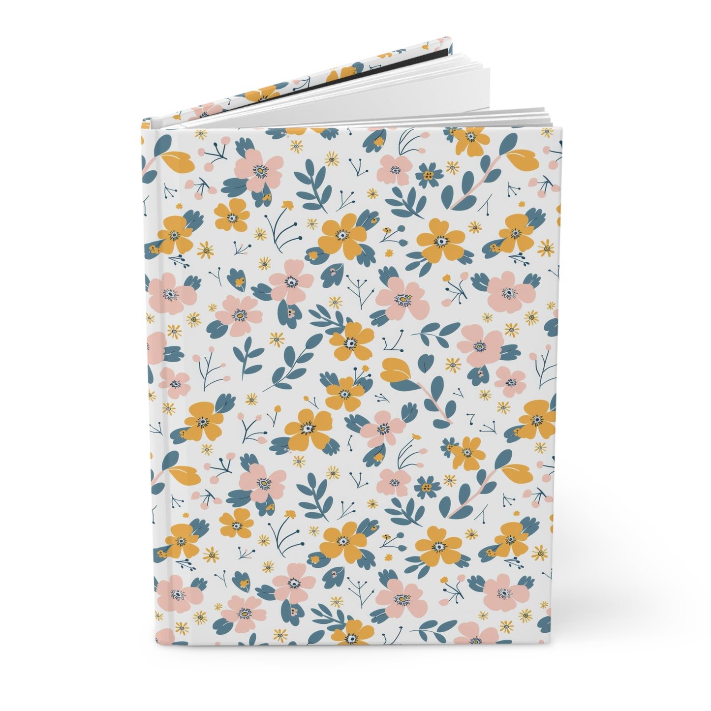 Golden Petals Hardcover Journal