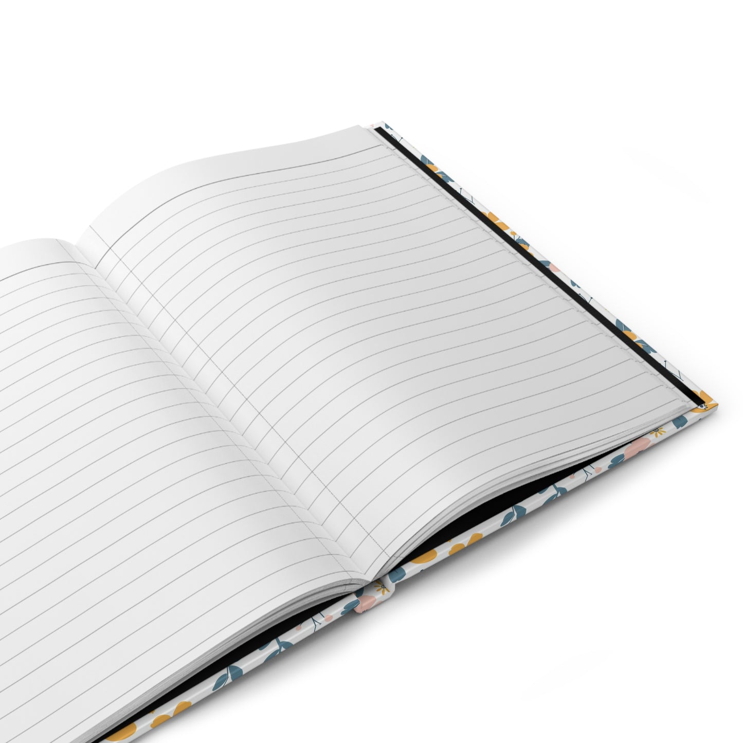 Golden Petals Hardcover Journal