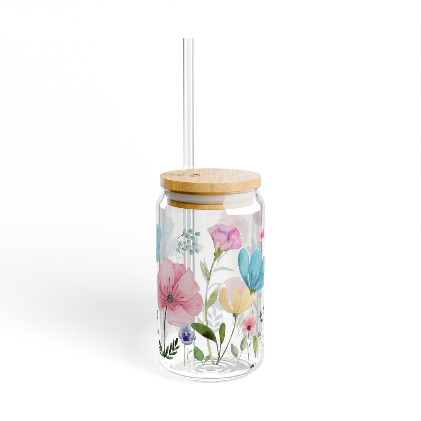 Watercolor Glass Tumbler